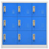 Picture of Office Storage Cabinet with Compartments 35" - Blue