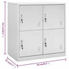 Picture of Steel Locker Storage Cabinet with Compartments 35" - L Gray