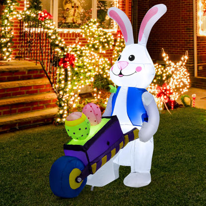 Picture of 4' Christmas Decor Inflatable Easter Rabbit