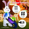 Picture of 4' Christmas Decor Inflatable Easter Rabbit