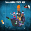 Picture of 7' Halloween Inflatable Pirate Ship With Lights