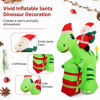 Picture of 8' Inflatable Christmas Dinosaur with Santa Claus