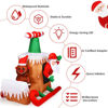 Picture of 6' Christmas Decor Inflatable Santa Claus