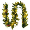Picture of 9' Christmas Garland with LED Lights
