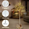 Picture of 6' Christmas Decor Birch Tree with Lights