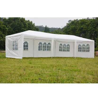 Picture of Outdoor 10' x 30' Tent with 5 Walls - White