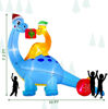 Picture of 10' Christmas Decor Inflatable Dinosaur