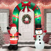 Picture of 8' Christmas Decor Archway with Santa Claus