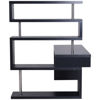 Picture of Home Office Desk with Shelves - Black