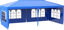 Picture of Outdoor 10' x 20' Gazebo Canopy Tent Blue - with 4 Removable Side Walls